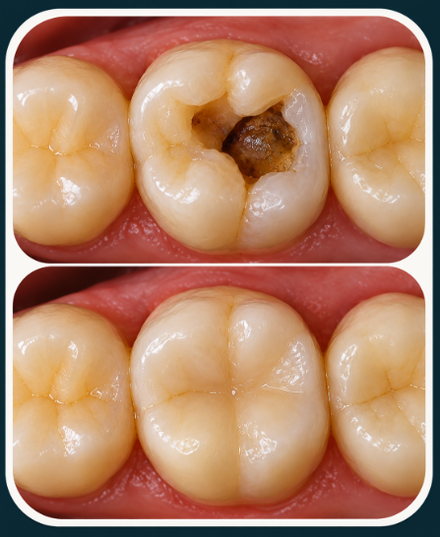 Caso clínico — restauração de dente posterior